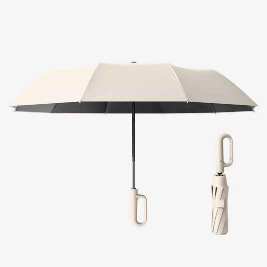 Windproof Ring-Buckle Automatic Travel Umbrella