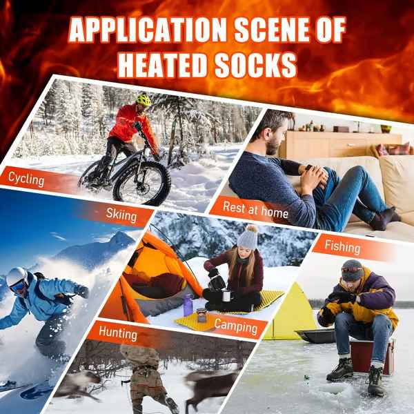 Rechargeable Washable Heated Winter Socks