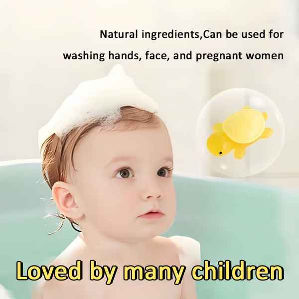 Handmade Turtle-Shaped Essential Oil Soap for Children