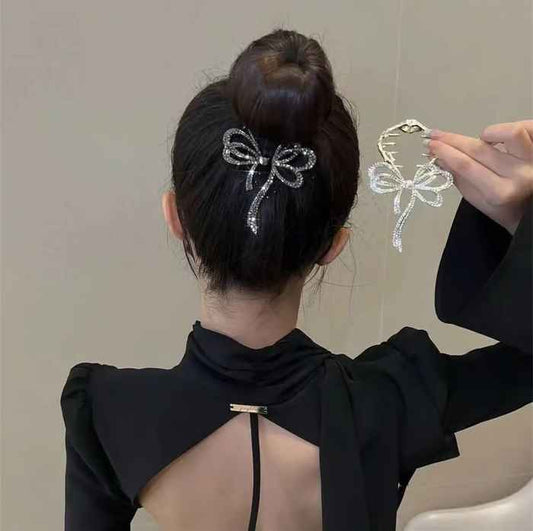 Bow Light-Luxe Sparkle Hair Clip