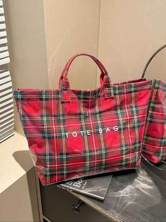 Women’s Letters Print Large-Capacity Tote Bag