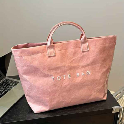 Women’s Letters Print Large-Capacity Tote Bag