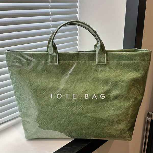 Women’s Letters Print Large-Capacity Tote Bag