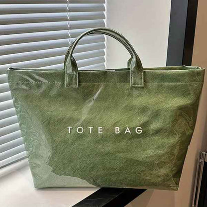Women’s Letters Print Large-Capacity Tote Bag
