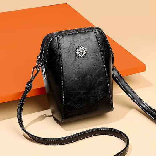 Women’s Soft Leather-Look Phone Crossbody Bag
