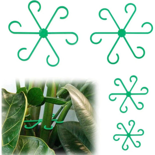 4-Piece Adjustable Plant Support Ring Set for Garden & Indoor Plants
