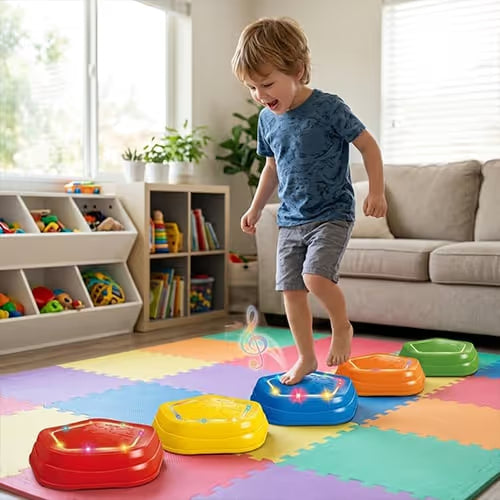Interactive Musical Stepping Stones – 5-Piece Set