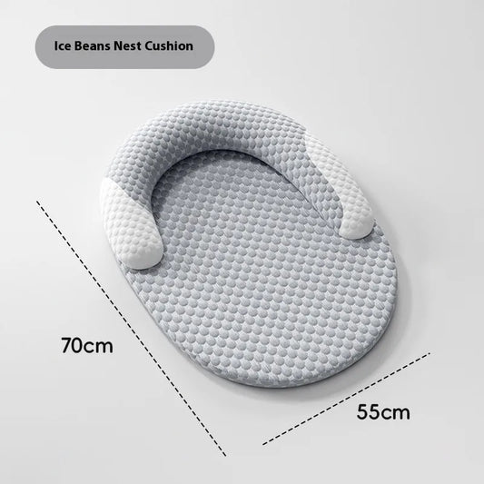 Cooling U-Shaped Pet Bed