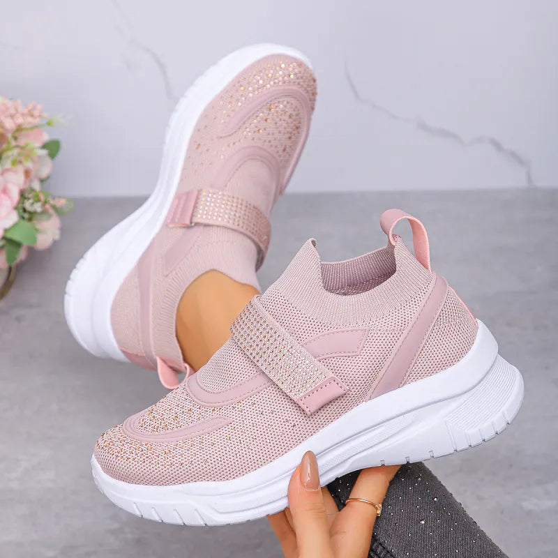 Women's Mesh Strap Platform Trainers