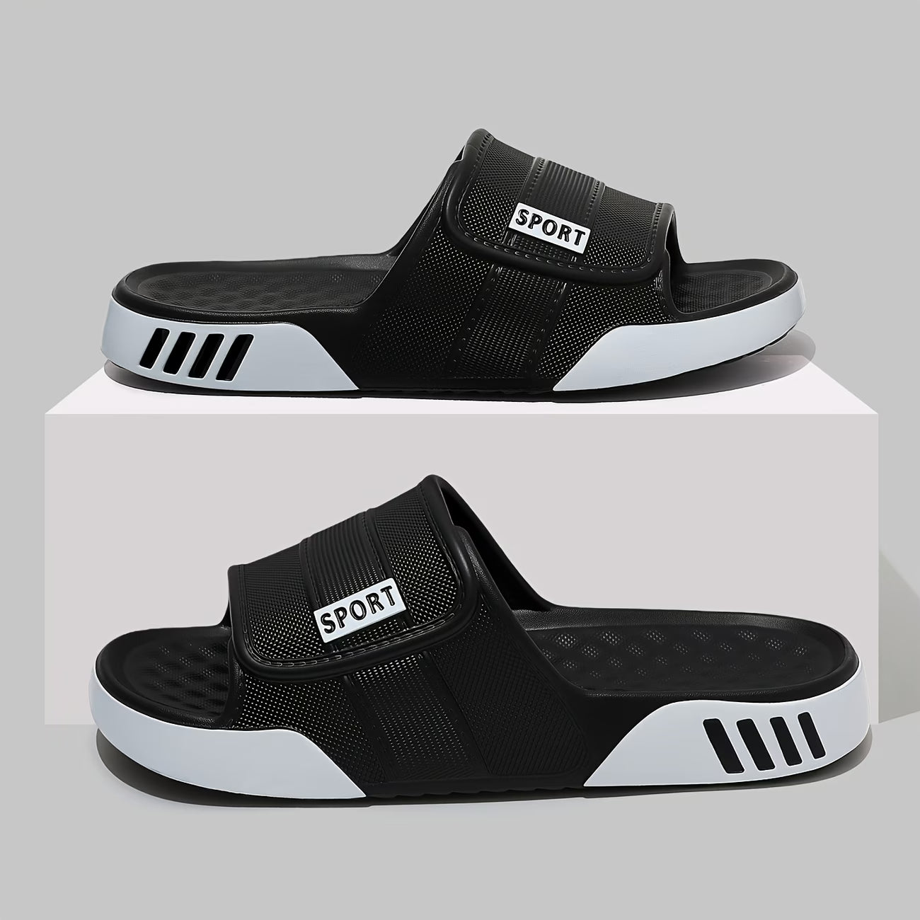 Men's Sculpted Platform Slide Sandals
