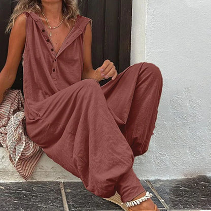 Women’s Relaxed Hooded Jumpsuit