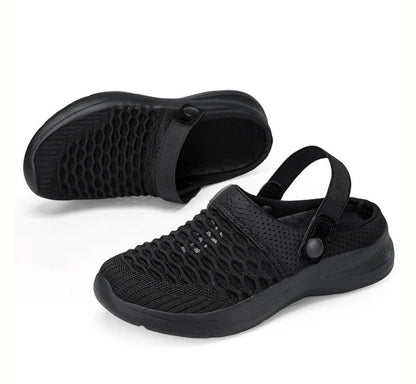 Fashion Mesh Breathable Half Slip-On Sandals
