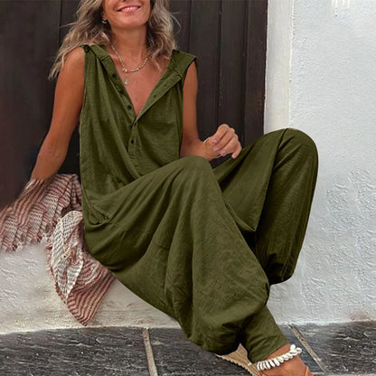 Women’s Relaxed Hooded Jumpsuit