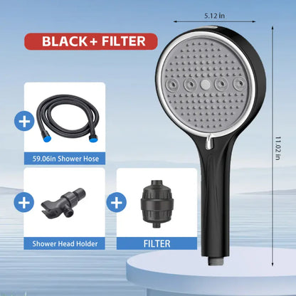 6-Mode High-Pressure Handheld Shower Set