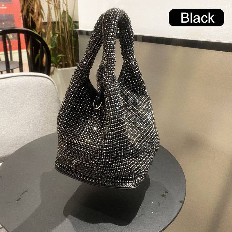 Women’s Rhinestone Embellished Clutch Handbag