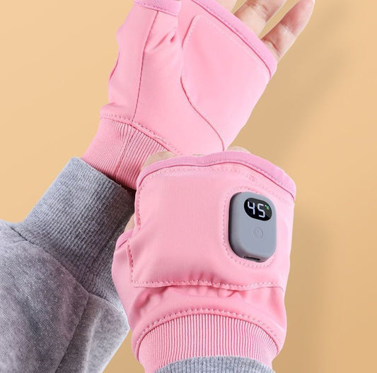 Smart Thermostatic Heated Flip-Top Fingerless Gloves