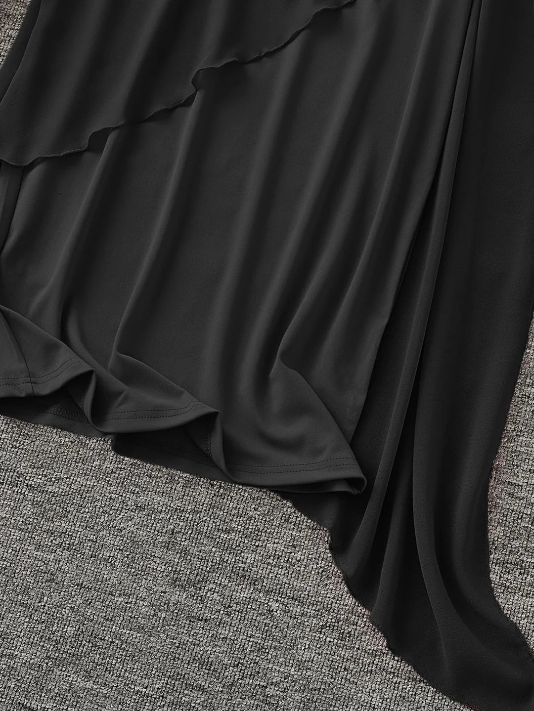 Women’s Asymmetric Overlay Midi Dress