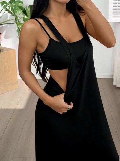 Women's Two-Piece Cut-Out Maxi Dress