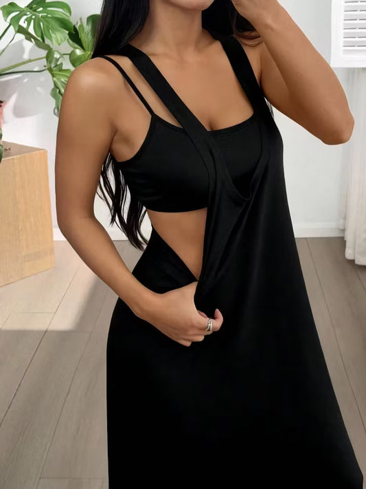 Women's Two-Piece Cut-Out Maxi Dress