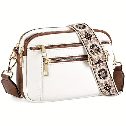 Women's Refined Leather-Look Shoulder Bag