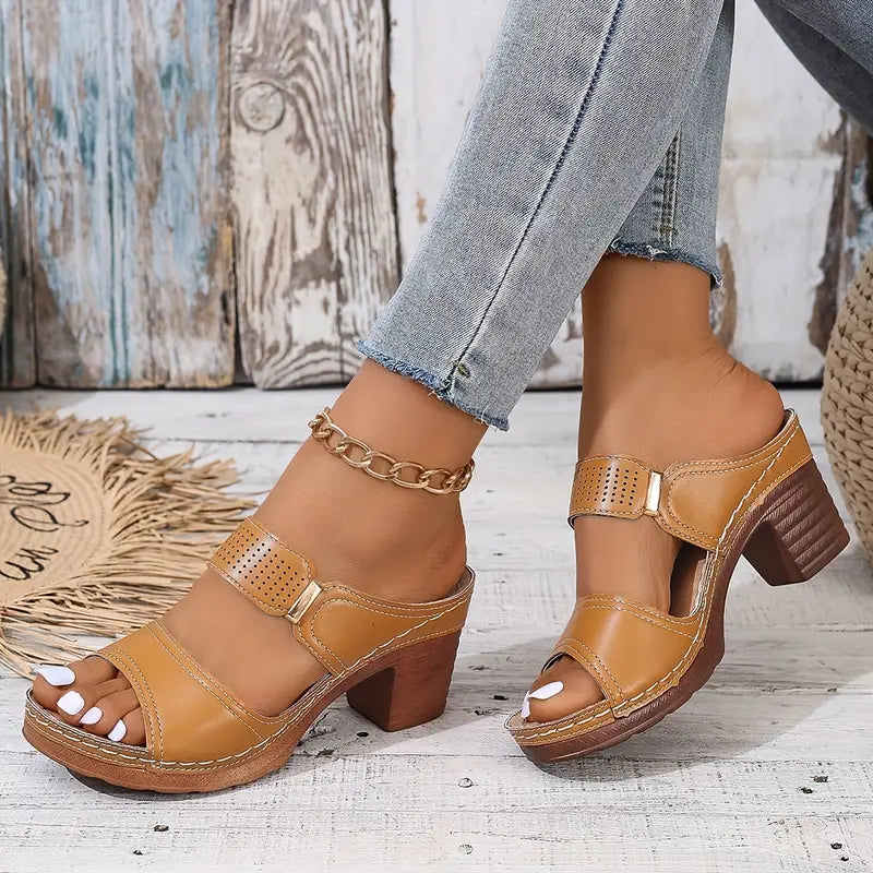 Comfort Block Heel Sandals