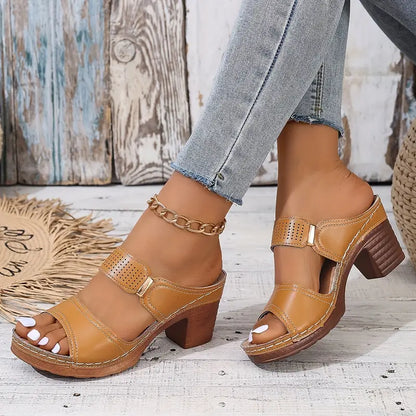 Comfort Block Heel Sandals