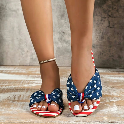 Women's Knot Detail Flat Sandals