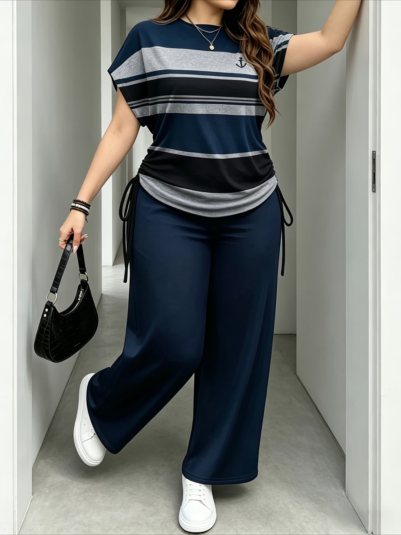 Women's Bow-Detail Two-Piece Set