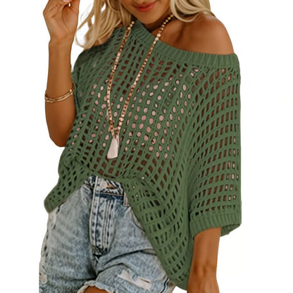 Women’s Openwork Beach Cover-Up Top