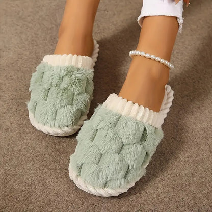 Fuzzy & Plush Closed Toe Slipper