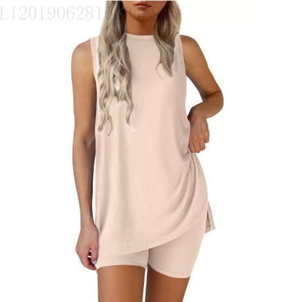 Women's Sleeveless Top & Shorts Set