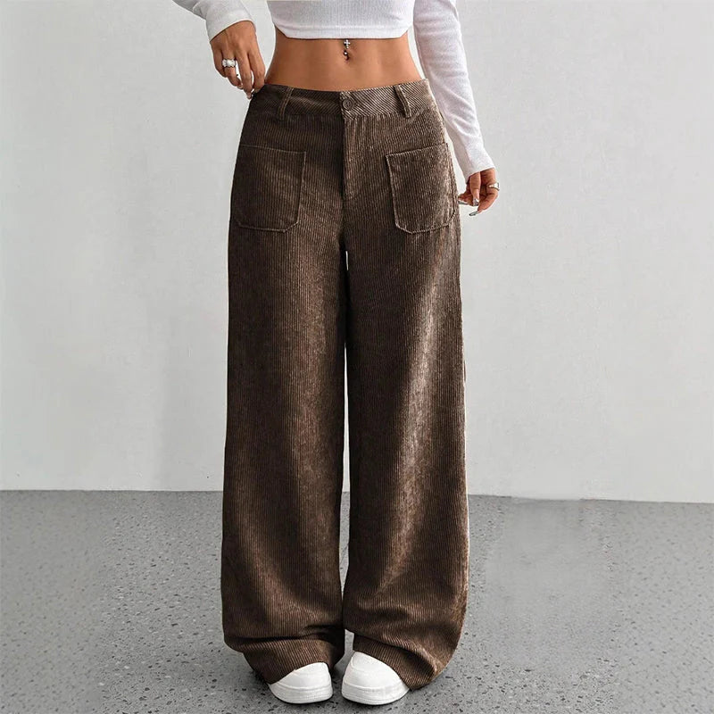 Women’s Soft-Touch High-Rise Relaxed Trousers