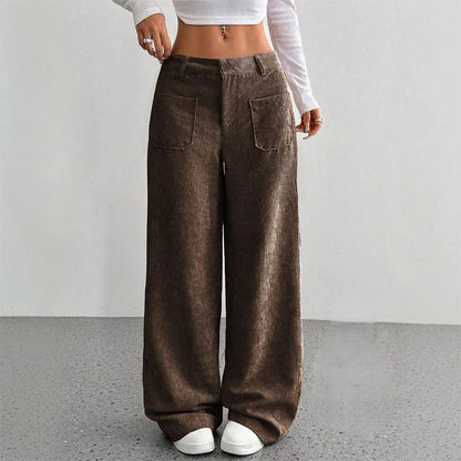 Women’s Soft-Touch High-Rise Relaxed Trousers