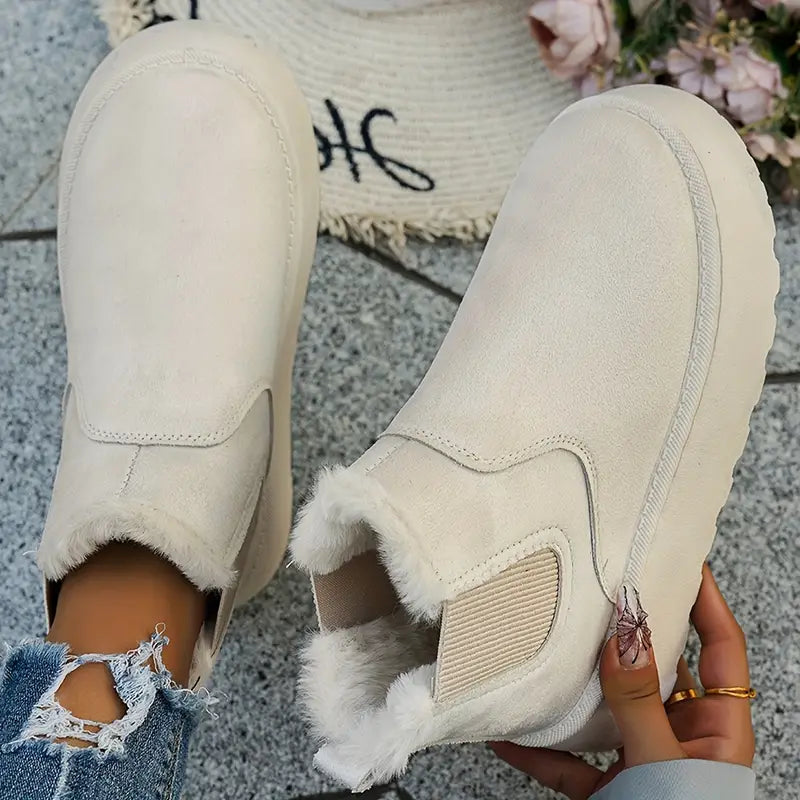 Women's Snow Boots with Plush Faux Fur Lining