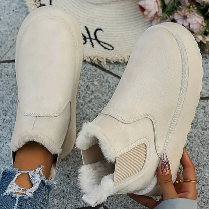 Women's Snow Boots with Plush Faux Fur Lining