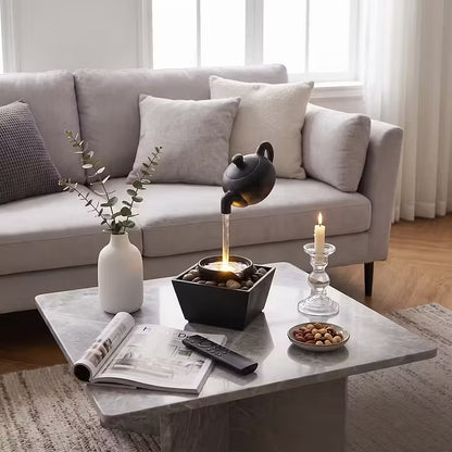 Floating Teapot Tabletop Water Fountain