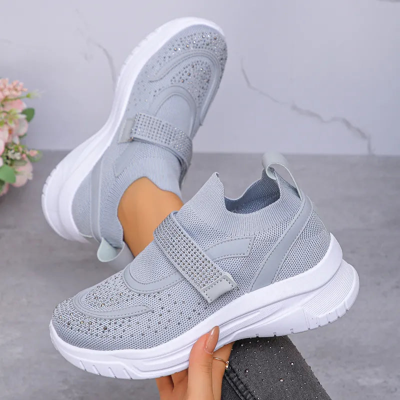 Women's Mesh Strap Platform Trainers
