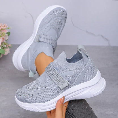 Women's Mesh Strap Platform Trainers