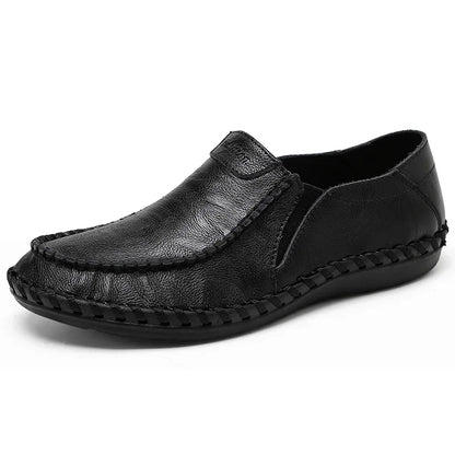 Men’s Leather-Look Slip-On Comfort Shoes