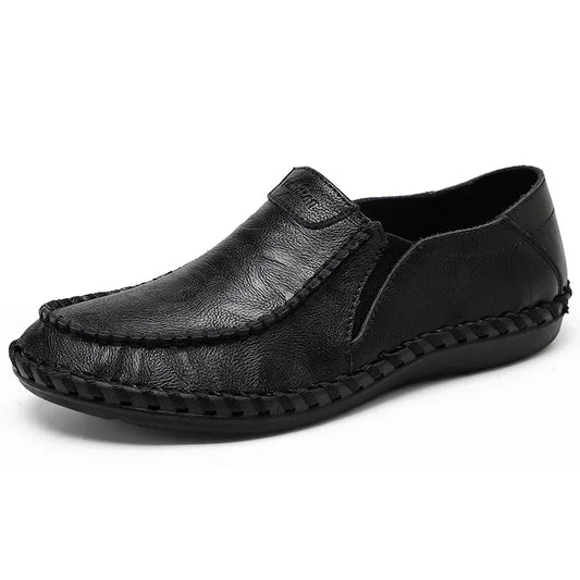 Men’s Leather-Look Slip-On Comfort Shoes