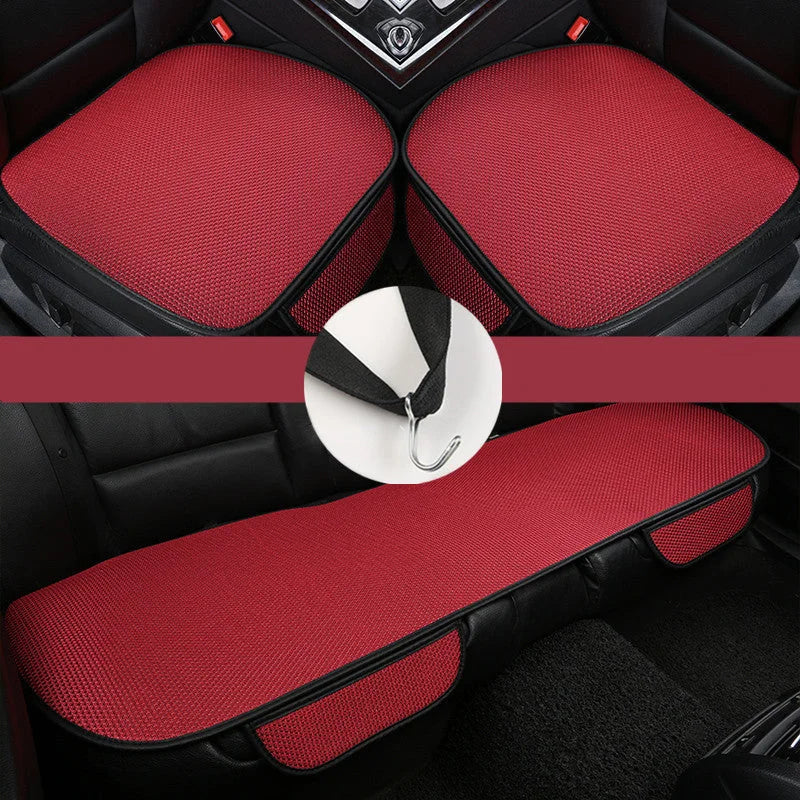 Ice Silk Cooling Car Seat Cushion Set