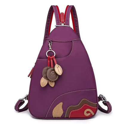 Women’s Floral Appliqué Lightweight Backpack
