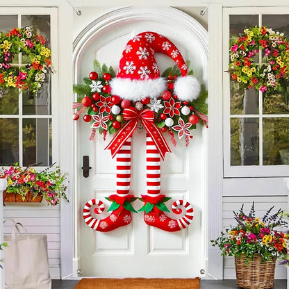Christmas Elf Legs Door Banner