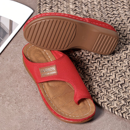 Breathable Wedge Sandals - Slip-On Platform for Any Occasion