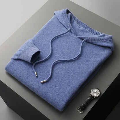 Men's Refined Hooded Knit Jumper