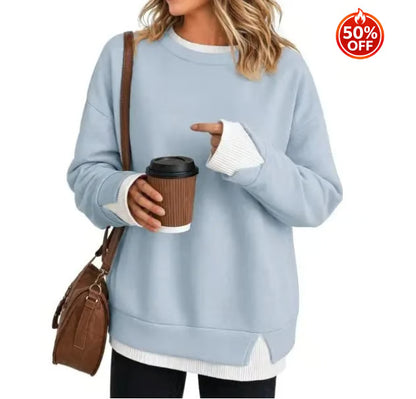 Women's Layered Look Relaxed Sweatshirt