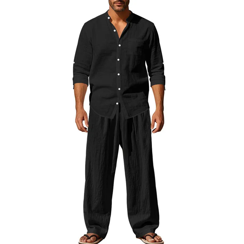 Men’s Relaxed Shirt and Trousers Set