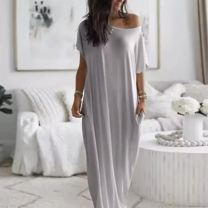 Summer Loose Pocket Casual Dress
