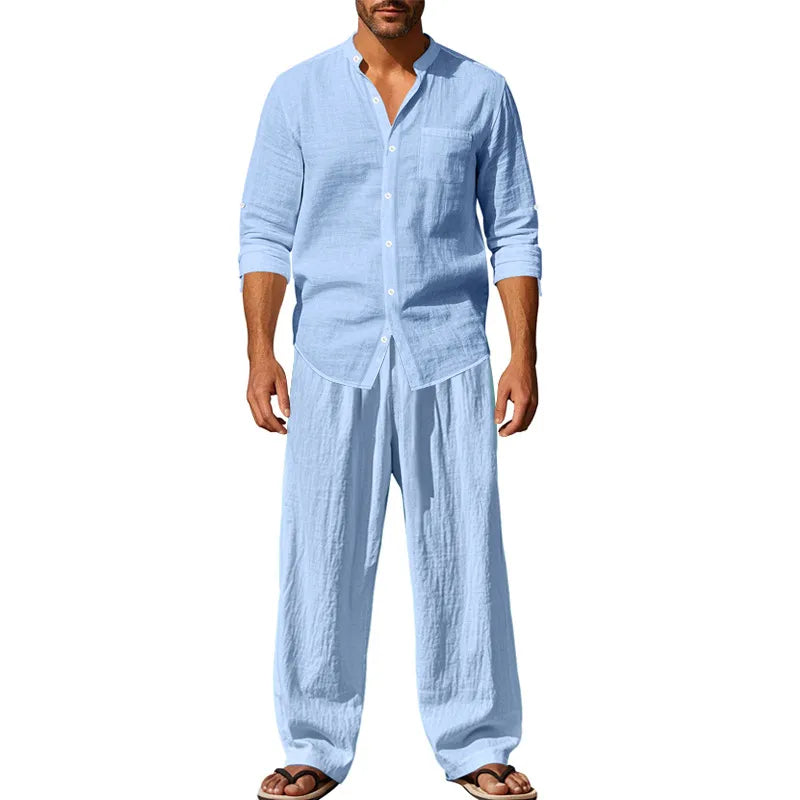 Men’s Relaxed Shirt and Trousers Set
