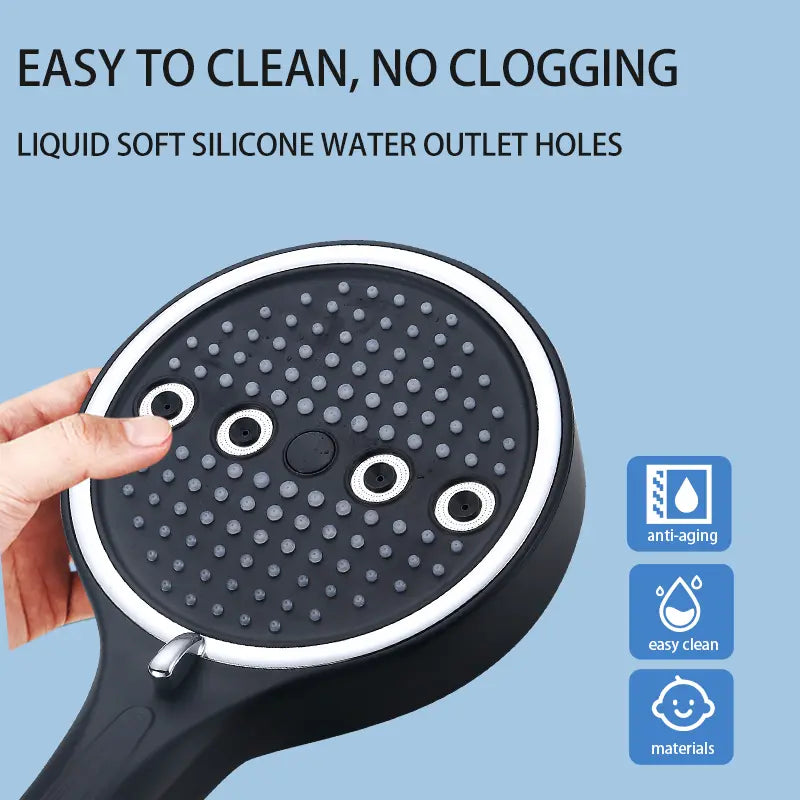 6-Mode High-Pressure Handheld Shower Set